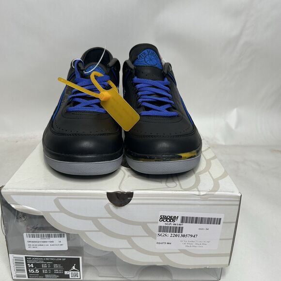 Off-White x Air Jordan 2 Retro SP Low “Black Varsity Royal\